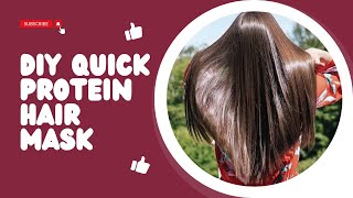 DIY Quick Protein Hair Mask for dry damage Hairkeratin treatment Maskflex speed gel for hair growth [upl. by Acinoed269]