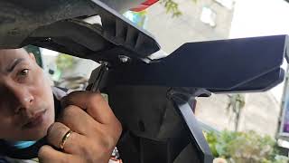 Installing rear signal light protector of Honda Click 125i v3 [upl. by Lowney]