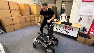 Operating a Foldable Electric Wheelchairs for beginners by LITHTECH MOBILITY [upl. by Maximilianus]