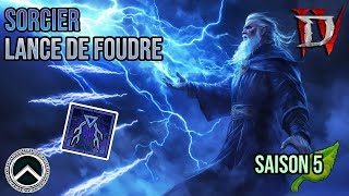 SORCIER  LANCE DE FOUDRE ★ BUILD DIABLO 4 [upl. by Bonnes]