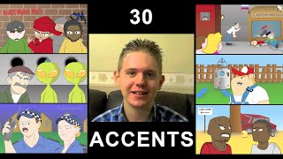 The English Language In 30 Accents Animated [upl. by Gernhard236]