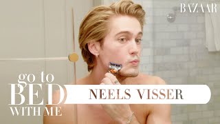 Neels Vissers Nighttime Skincare Routine  Go To Bed With Me  Harpers BAZAAR [upl. by Gittle]