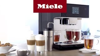 Kaffee und Teespezialitäten aus dem StandKaffeevollautomaten CM7  Miele [upl. by Ilamad]