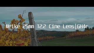 Test  Meike 25mm T22 M43 Cine Lens  Panasonic GH4r Vlog [upl. by Costin]