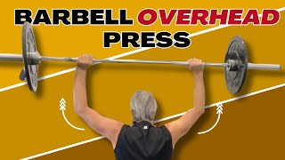 How to Standing Barbell Overhead Press [upl. by Alegna534]