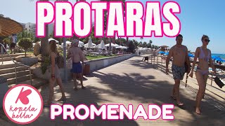 PROTARAS PROMENADE 4K VIRTUAL WALK  PROTARAS BEACH  CYPRUS BEST BEACHES [upl. by Gordy]