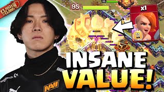 Klaus gets INSANE VALUE with this Super Valkyrie KILL SQUAD Clash of Clans [upl. by Nilyad]