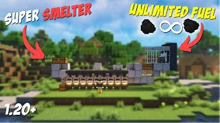 Minecraft 120 ULTIMATE Automatic Fuel amp Super Smelter [upl. by Oona]