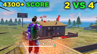 Rank Score 4300 Pro Lobby Duo Vs Squad Ajjubhai and Munnabhai Op Gameplay  Garena Free Fire [upl. by Oisacin682]