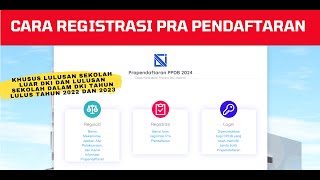 CARA REGISTRASI PRA PENDAFTARAN PPDB [upl. by Oynotna613]