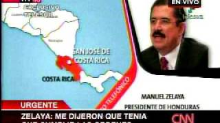 Military Coup  Golpe Estado Manuel Zelaya  Cnn Conversación Telefónica Honduras 2009 [upl. by Fina]