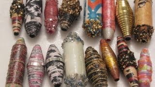 Paper Beads amp Resin Part 1 [upl. by Kerrin]