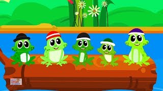 Five Little Speckled Frogs  Nursery Rhymes For Kids  Baby Songs [upl. by Petta488]