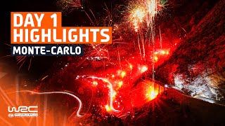 Day 1 Highlights  WRC Rallye MonteCarlo 2024 [upl. by Rorry]