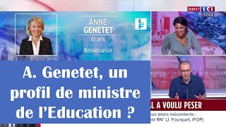 Anne Genetet profil dune ministre de lEducation nationale  LCI 21  09  2024 [upl. by Annayt942]