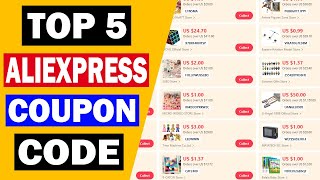 Top 5 Best AliExpress Coupon Code 2023  Latest AliExpress Official Coupons Code November 2023 [upl. by Otha]