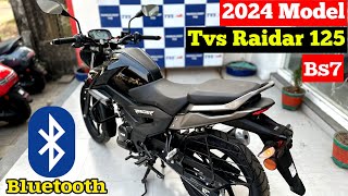 2024 Model Tvs Raider 125 Smart X Connect Review  Price  Mileage  Feature  Tvs Raider 125 [upl. by Dualc]