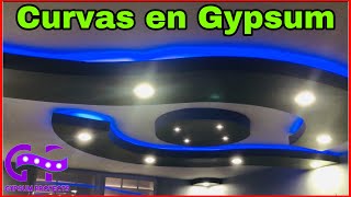 Como hacer curvas😱EN GYPSUM BOARD🤯 Drywall [upl. by Aetnahc]