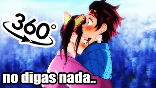 💖 KANAO y TANJIRO su primer beso 💖 Sale MAL 😆 tanjiro x kanao DEMON SLAYER VR anime vr [upl. by Sana]