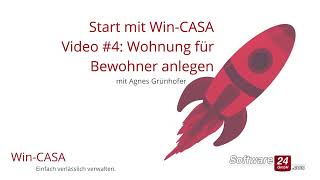 WinCASA Schnellstart Wohnung anlegen für Bewohner  Hausverwaltung Software  Video 4 [upl. by Hofmann]