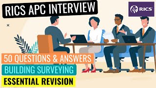 RICS APC FINAL ASSESSMENT MOCK INTERVIEW  BUILDING SURVEYING PATHWAY [upl. by Zenda948]