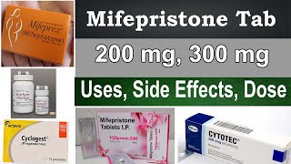 Mifepristone 200 mg 300 mg tablet uses in Hindi  Uses side Effects Dosage  pregnancy  Warning [upl. by Asseniv]