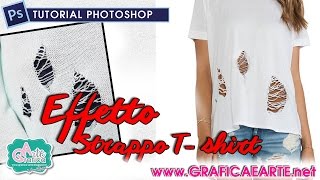 EFFETTO STRAPPO TSHIRT  Tut Photoshop 151 [upl. by Airamana989]