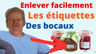 Retirer facilement létiquette dun bocal [upl. by Oswal]