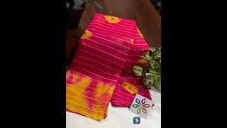 pure hand dyed lurex georgette sarees with beautiful colours rich pallu contrast blouse [upl. by Khano599]