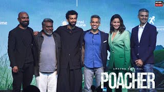 UNCUT  Poacher Official Trailer Launch  Dibyendu Alia Bhatt Roshan M Amazon Prime [upl. by Eyanaj]