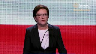 Premier Ewa Kopacz  Zlikwidujemy składki na ZUS i NFZ [upl. by Lancey228]