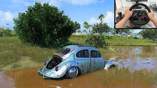 Rebuilding HERBIE  Volkswagen Beetle –NFS HEAT  Logitech G29 Gameplay [upl. by Amikehs]