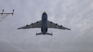 Antonov 225 Mriya landing Rzeszów jasionka EPRZ [upl. by Ayamahs]