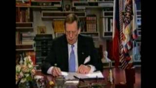 Václav Havel  Novoroční projev 1999 [upl. by Iduj]