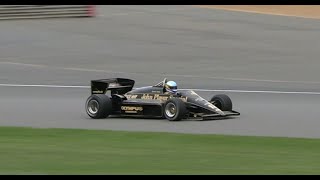 Bruno Senna drives Ayrtons Lotus 97T and Toleman at Silverstone [upl. by Nivek]