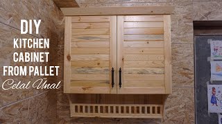 Paletten mutfak dolabi yapimi  Making kitchen cabinet from pallet  How to make a kitchen cabinet [upl. by Corry]