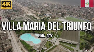 Villa María del Triunfo  Lima 2023 🚁 DRONE 4K [upl. by Eiramoj]