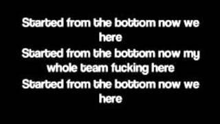 DrakeStarted From The Bottom lyrics [upl. by Cooperman163]