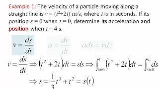 Dynamics Lecture 03 Particle kinematics Rectilinear continuous motion part 2 [upl. by Meriel]