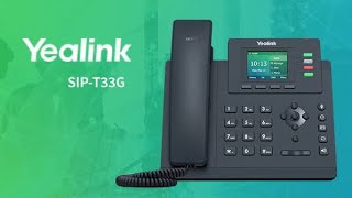 Entrylevel IP Phone with 4 Lines amp Color LCD Yealink SIP T33G Gigabit phone india distributor [upl. by Teryn]