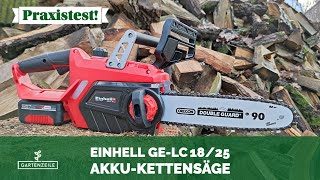 Einhell AkkuKettensäge GELC 1825 im Test [upl. by Anima436]