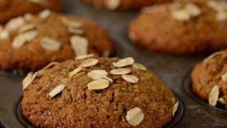 Bran Muffins Classic Version  Joyofbakingcom [upl. by Grimbly281]