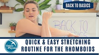 How to stretch your rhomboids properly [upl. by Ilajna]