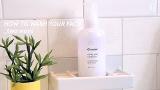 How to Glossier Milky Jelly Cleanser [upl. by Eelinej902]