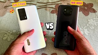 Poco X3 Pro Vs iQOO Z5 Speed Test  SD 778G Vs SD 860  is It Really a PRO🥶Over iQOO Z5 [upl. by Adnuahsal]