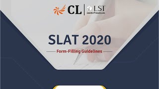 SLAT 2020 Form Filling Guidelines [upl. by Ybsorc]