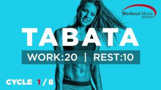 Workout Music Source  TABATA Cycle 18 With Vocal Cues Work 20 Secs  Rest 10 Secs [upl. by Varien]