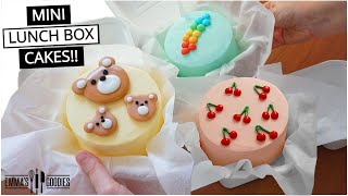 EASY Mini LUNCH BOX CAKES 🎒🍰 [upl. by Bowen]