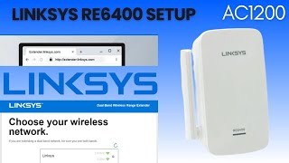 Linksys RE6400 Extender Setup  AC1200 Easy Setup [upl. by Edahsalof18]