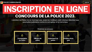 Inscription en ligne concours police Camerounaise 2024 [upl. by Eillas]